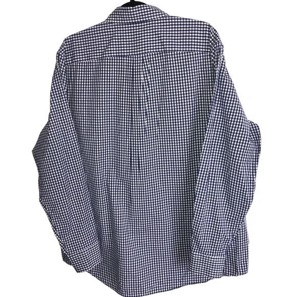 Vineyard Vines Classic Fit  Tucker Shirt Men’s Large Blue Bay Gingham Whale - Picture 2 of 9